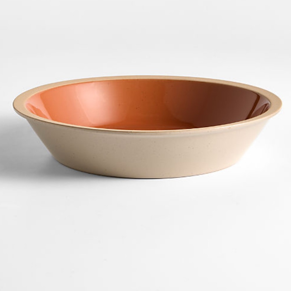 New! Crate&Barrel Ceramic Pie Dish